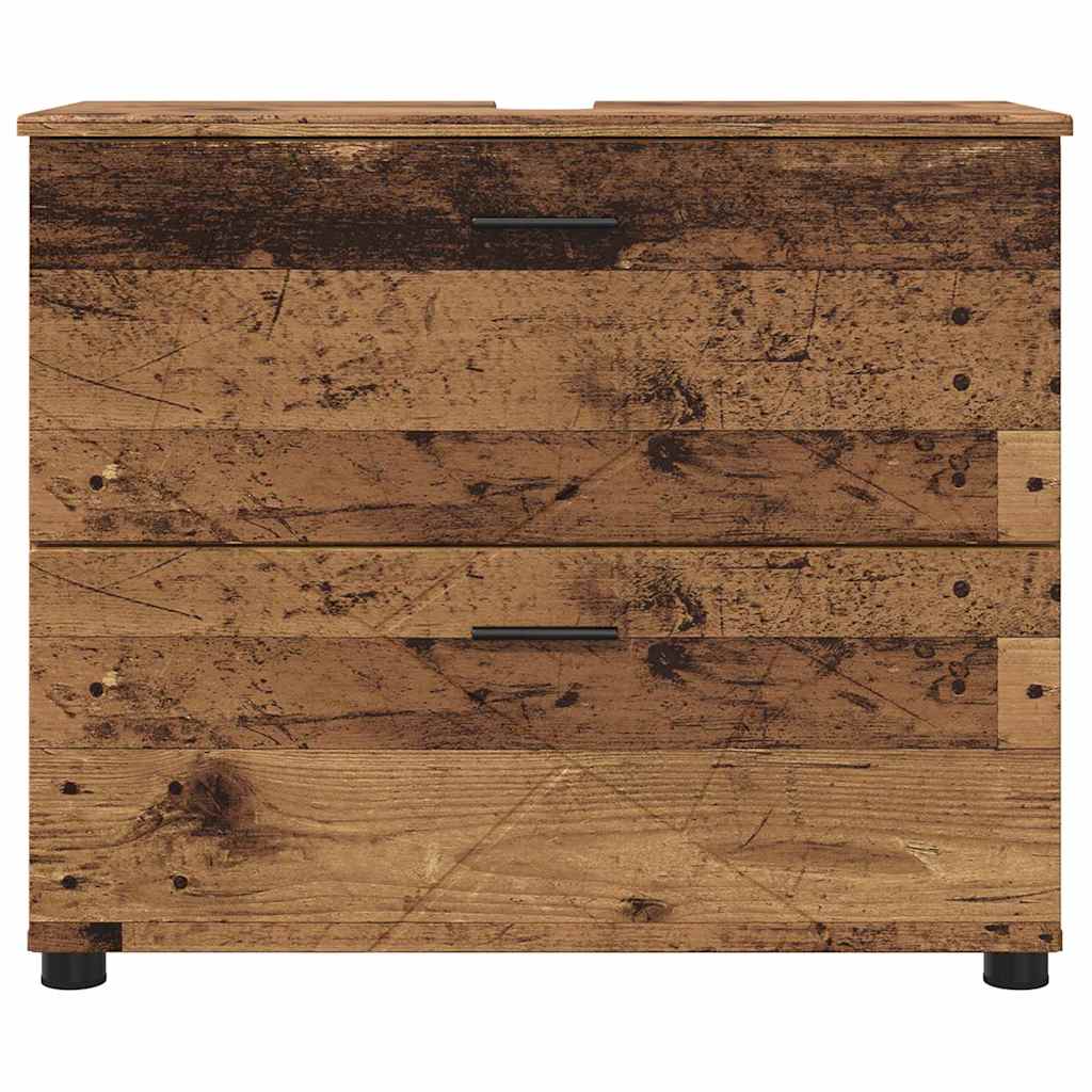 Kupaonski ormar s ladicama Staro drvo 76,5 x 35 x 64 cm