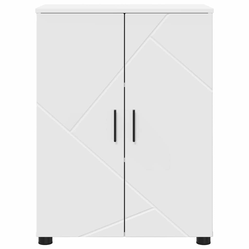 Kupaonski ormar s pohranom s vratima Bijelo 60 x 35 x 80 cm