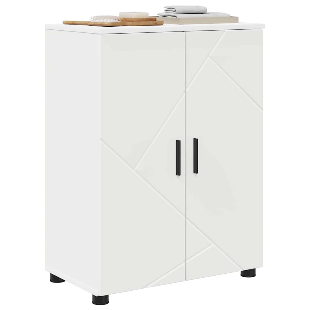 Kupaonski ormar s pohranom s vratima Bijelo 60 x 35 x 80 cm