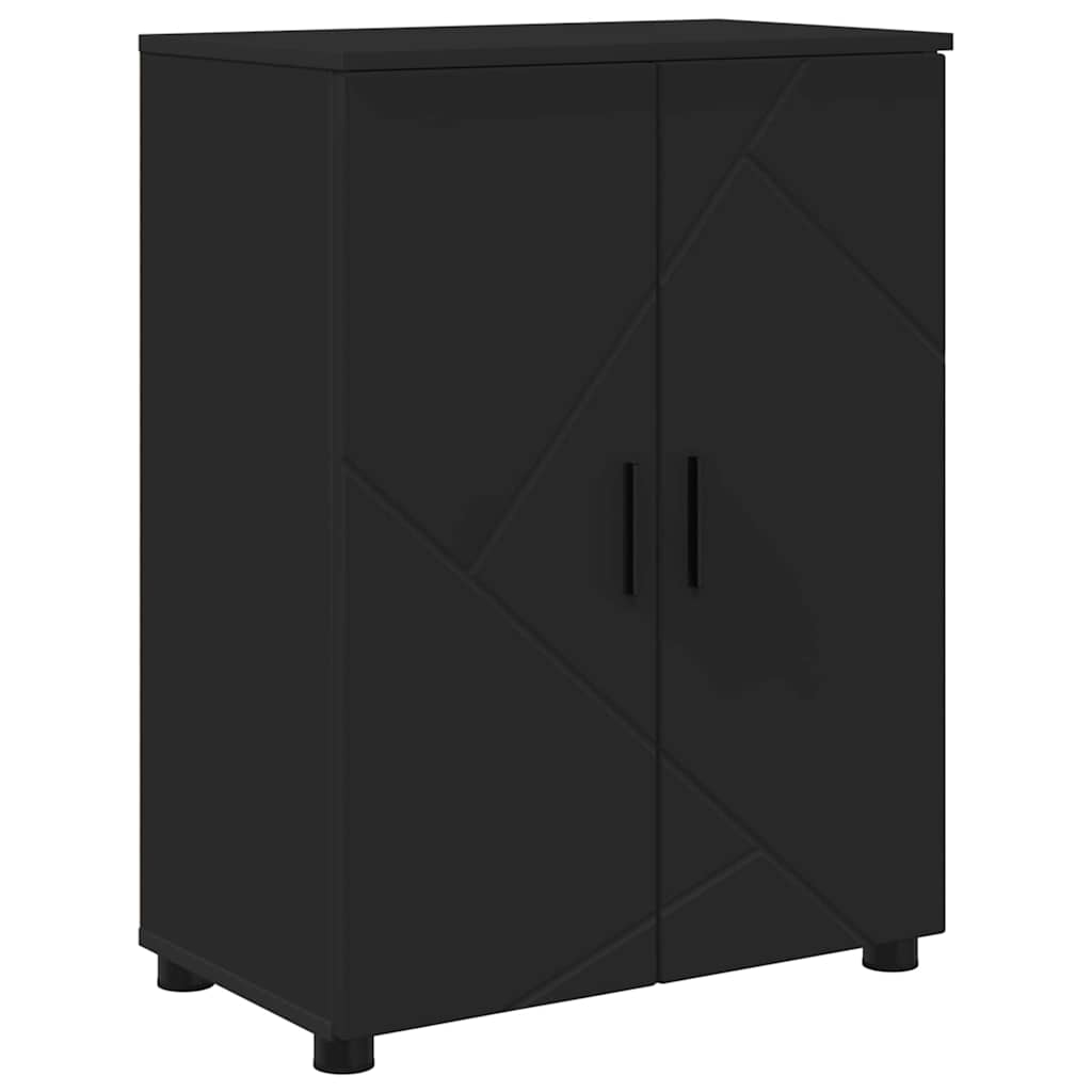 Kupaonski ormar Crna 60 x 35 x 80 cm Konstruirano drvo & Metal