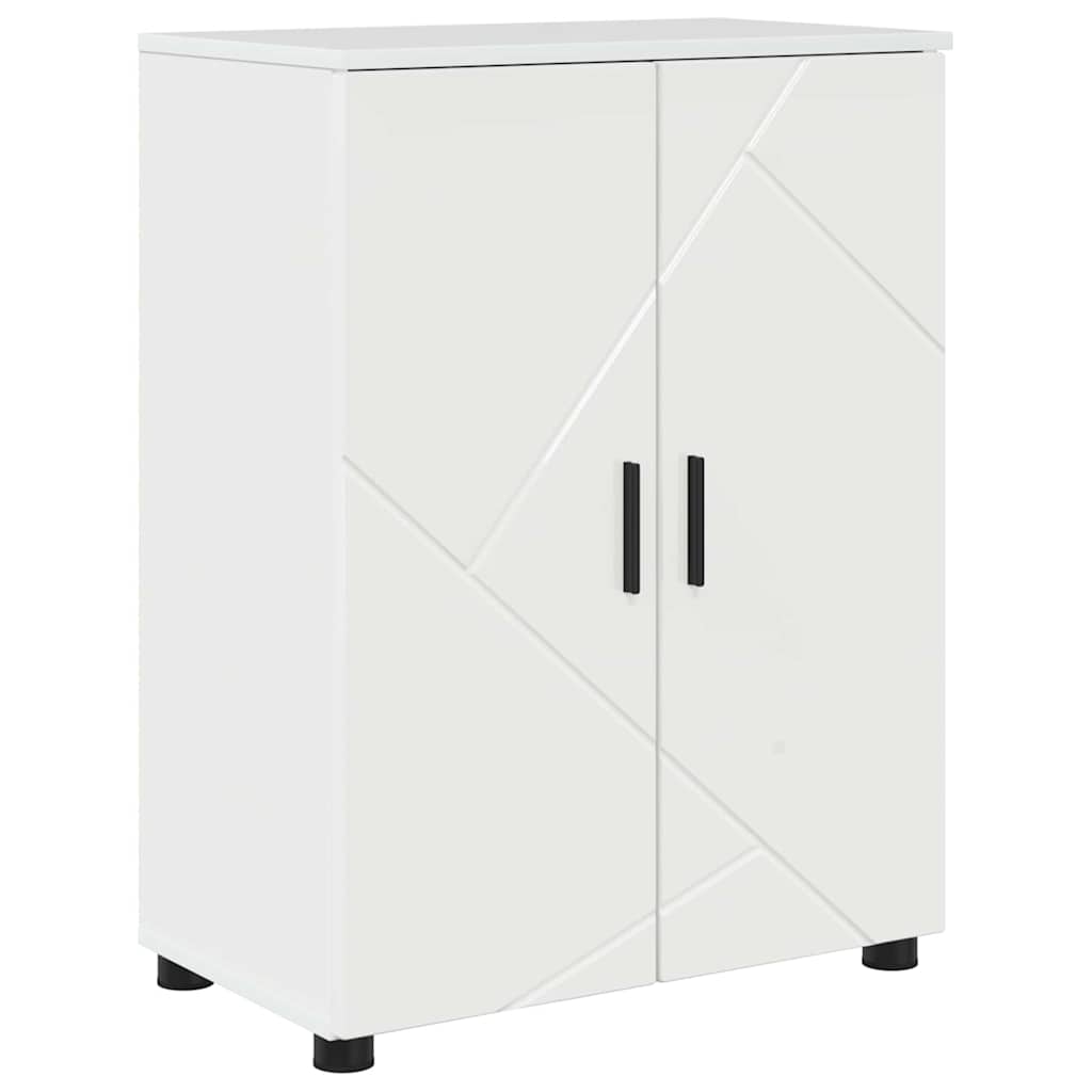 Kupaonski ormar s pohranom Visoki sjaj bijela 60 x 35 x 80 cm