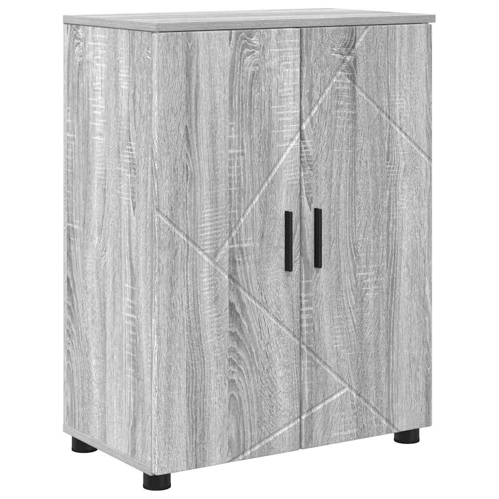 Kupaonski ormar s pohranom Siva Sonoma 60 x 35 x 80 cm