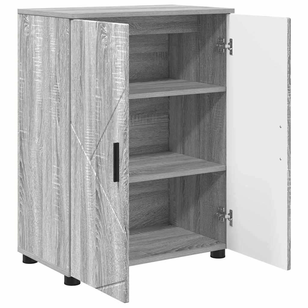 Kupaonski ormar s pohranom Siva Sonoma 60 x 35 x 80 cm
