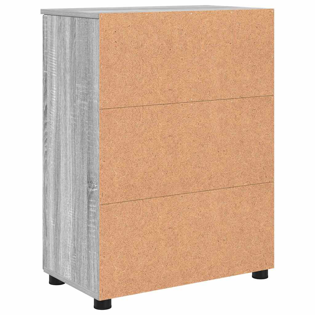 Kupaonski ormar s pohranom Siva Sonoma 60 x 35 x 80 cm