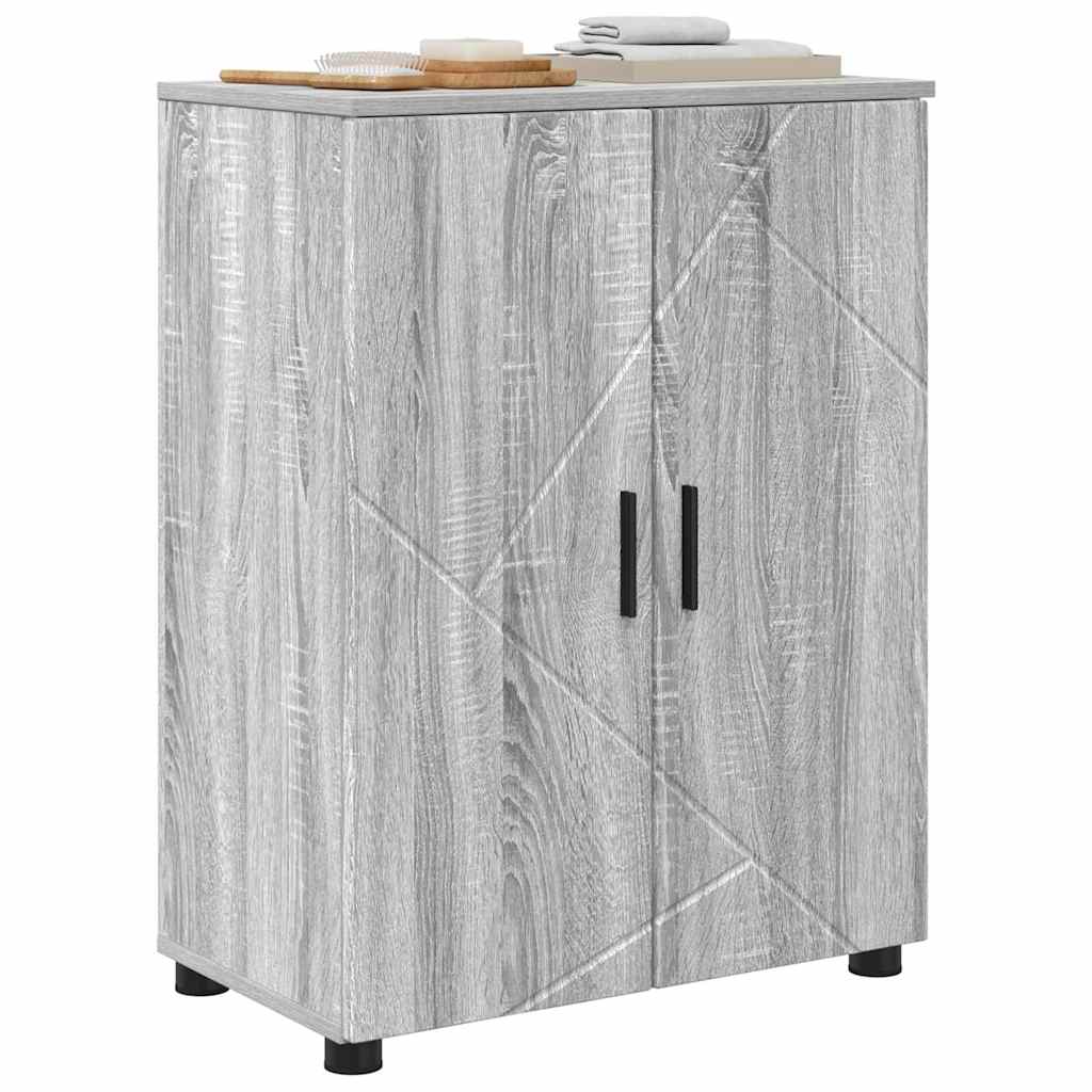 Kupaonski ormar s pohranom Siva Sonoma 60 x 35 x 80 cm