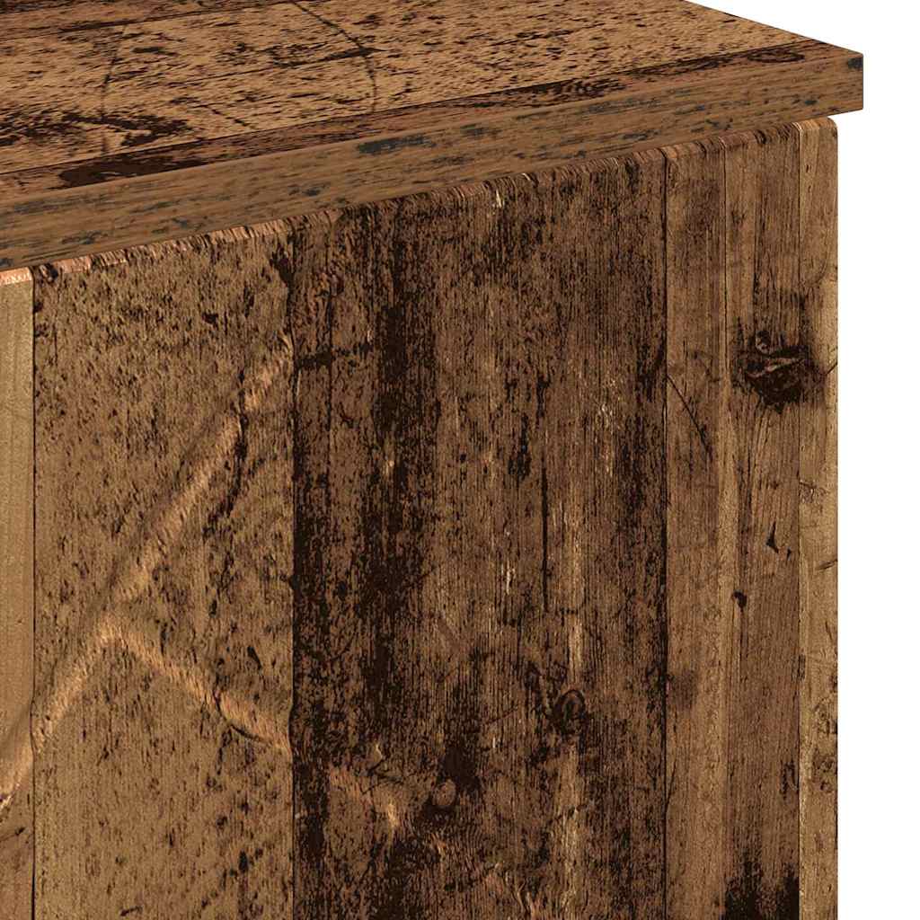 Kupaonski ormar s pohranom s vratima Staro drvo 60 x 35 x 80 cm