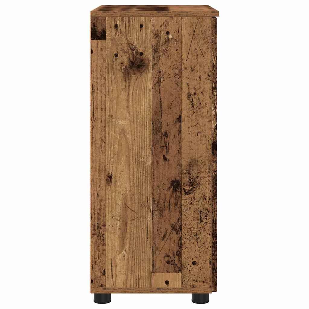 Kupaonski ormar s pohranom s vratima Staro drvo 60 x 35 x 80 cm