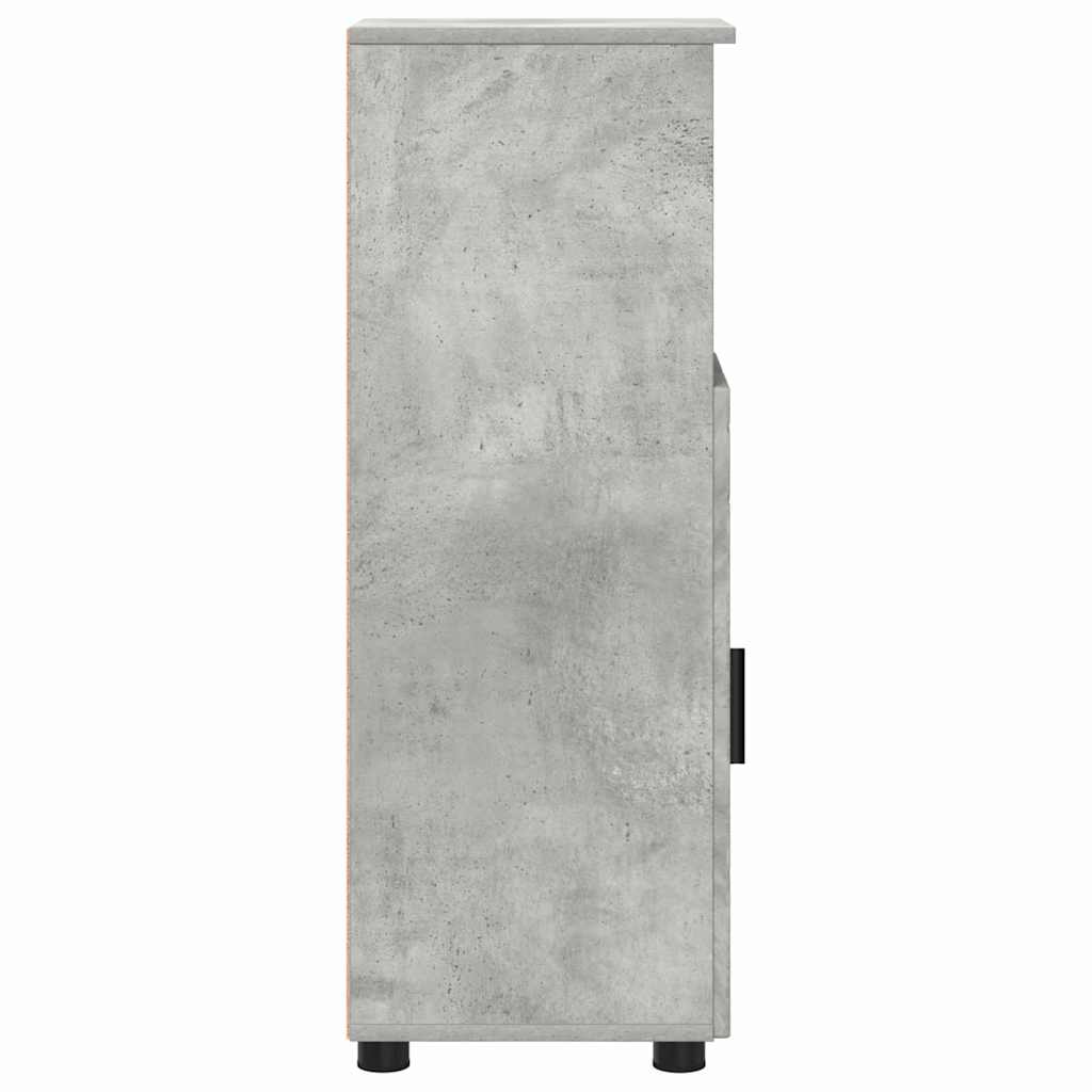 Kupaonski ormar s pohranom Betonski sivi 30 x 35 x 95 cm