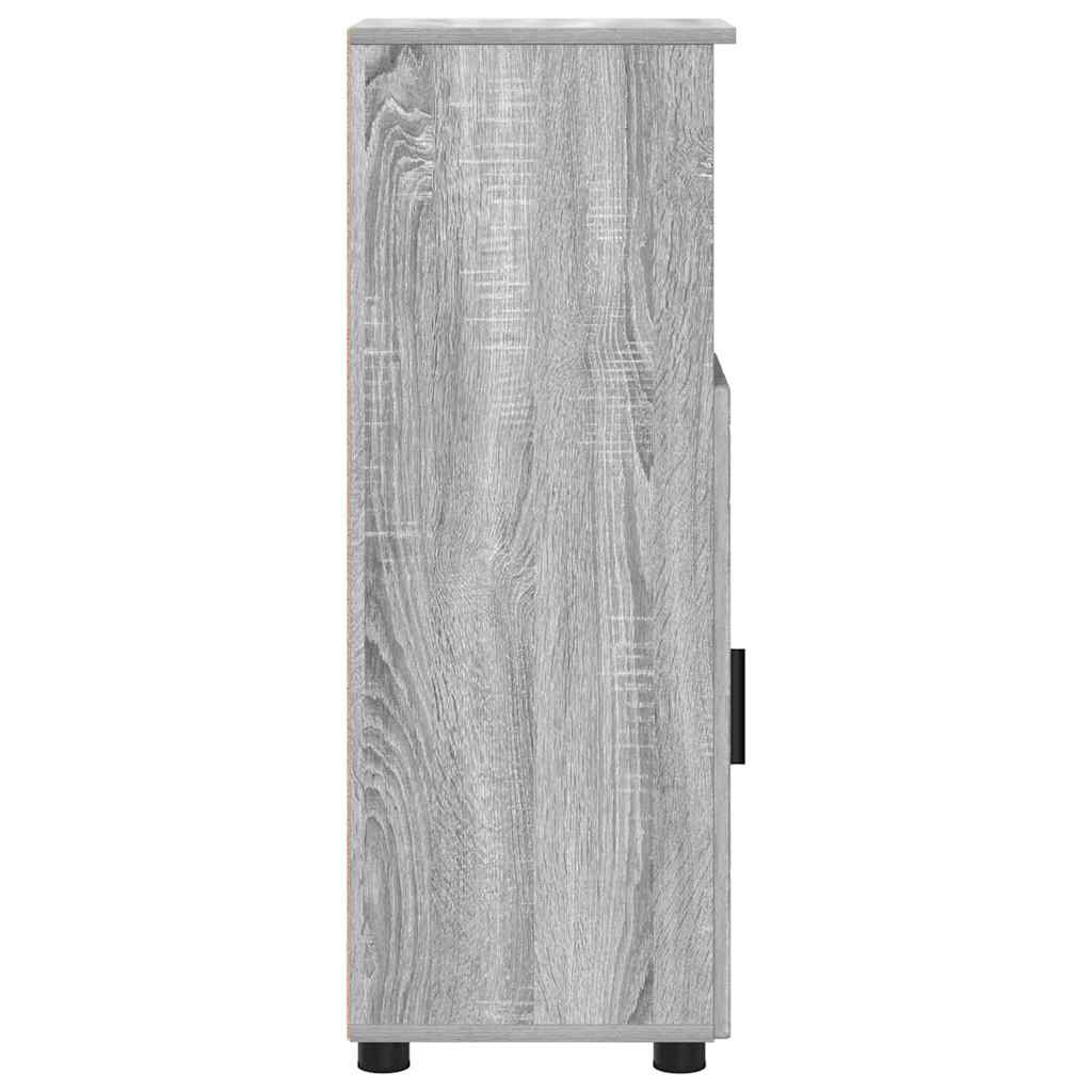 Kupaonski ormar s pohranom Siva Sonoma 30 x 35 x 95 cm