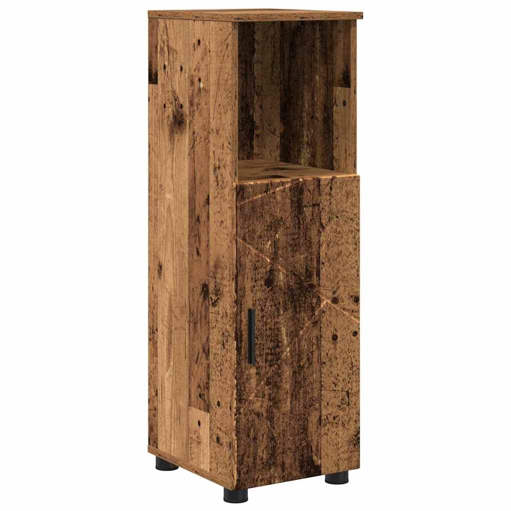 Kupaonski ormar s pohranom s vratima Staro drvo 30 x 35 x 95 cm