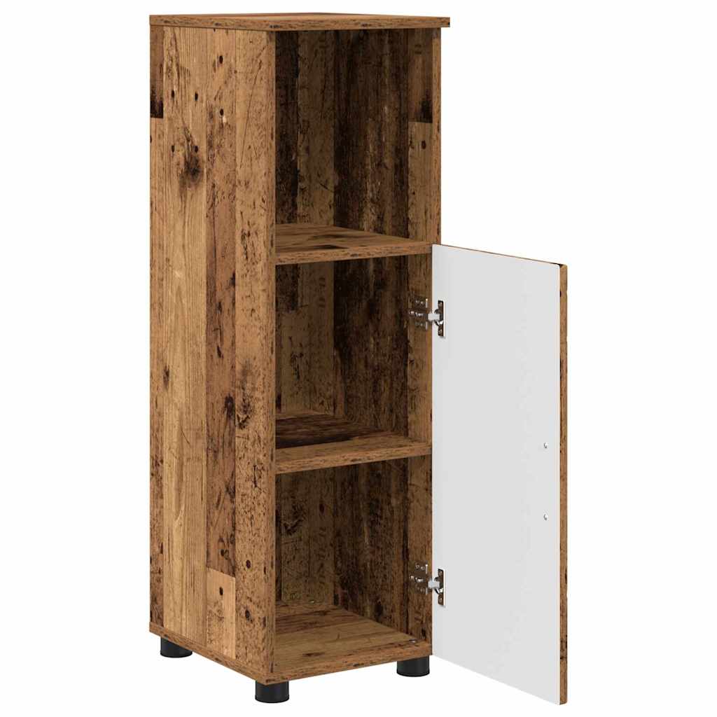 Kupaonski ormar s pohranom s vratima Staro drvo 30 x 35 x 95 cm