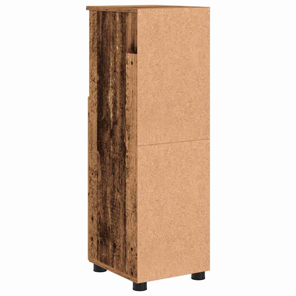 Kupaonski ormar s pohranom s vratima Staro drvo 30 x 35 x 95 cm