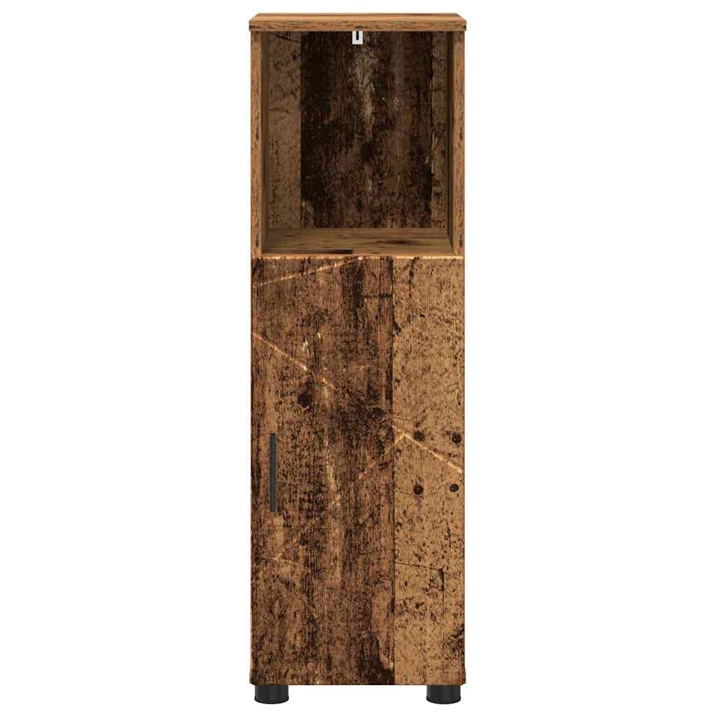 Kupaonski ormar s pohranom s vratima Staro drvo 30 x 35 x 95 cm