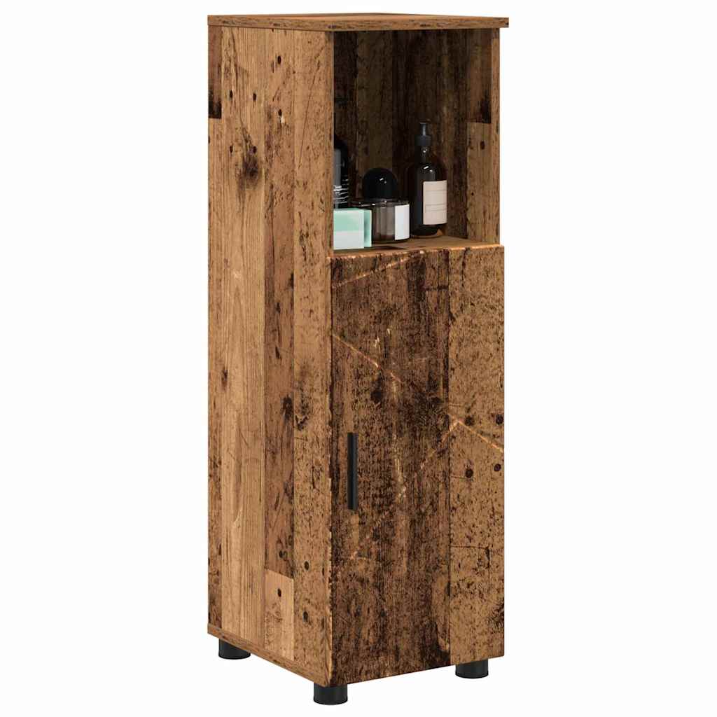 Kupaonski ormar s pohranom s vratima Staro drvo 30 x 35 x 95 cm
