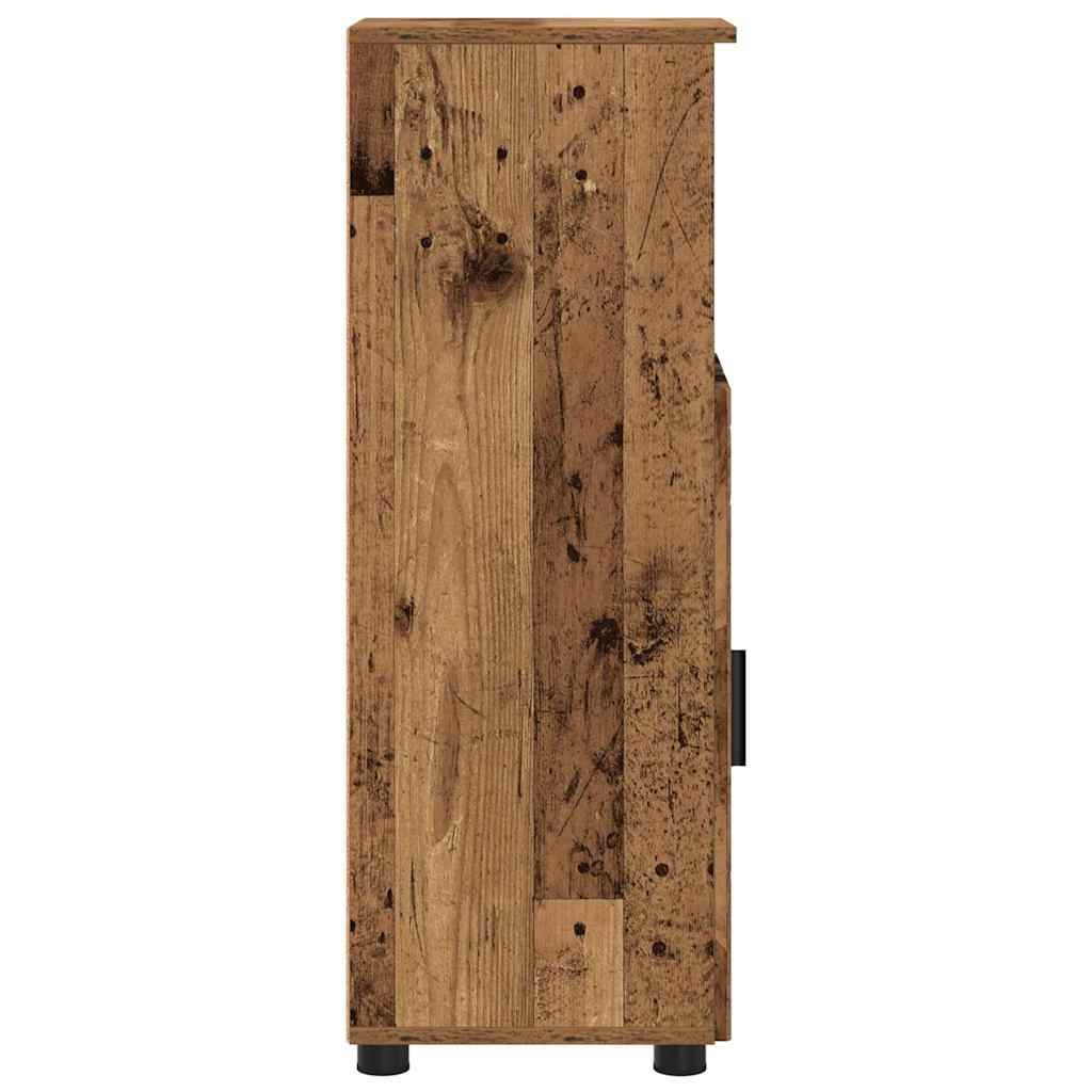 Kupaonski ormar s pohranom s vratima Staro drvo 30 x 35 x 95 cm