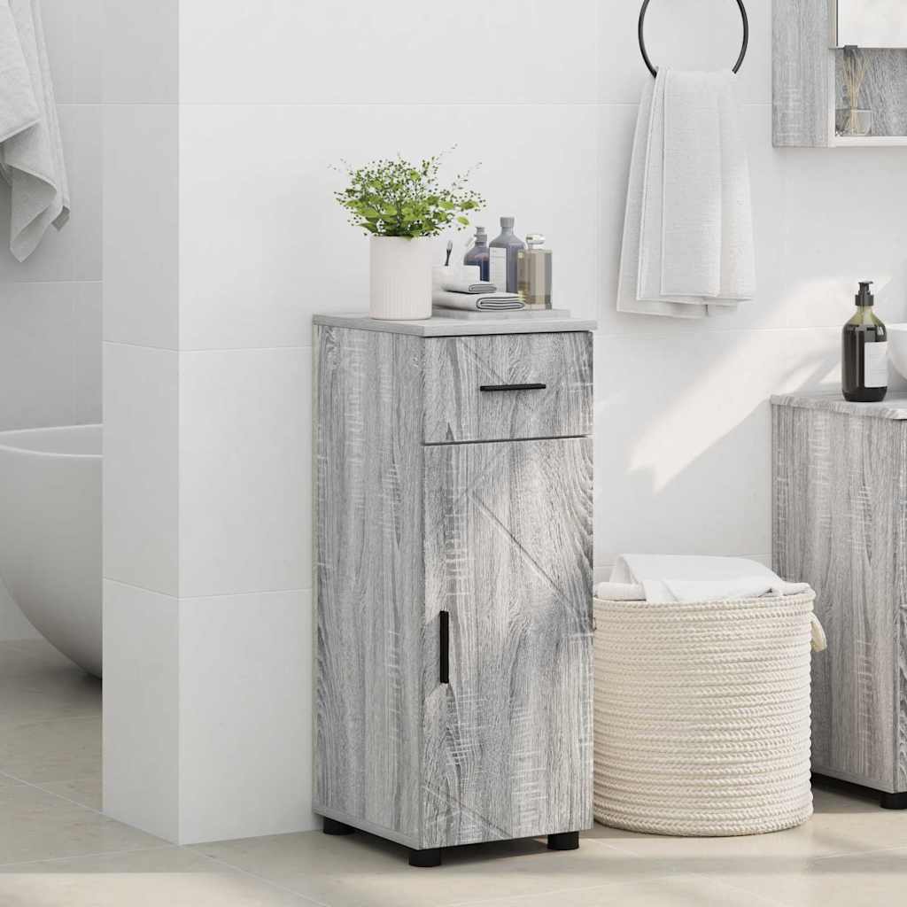 Kupaonski ormar s ladicama Siva Sonoma 30 x 35 x 80 cm