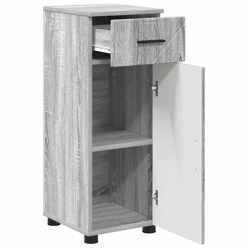 Kupaonski ormar s ladicama Siva Sonoma 30 x 35 x 80 cm