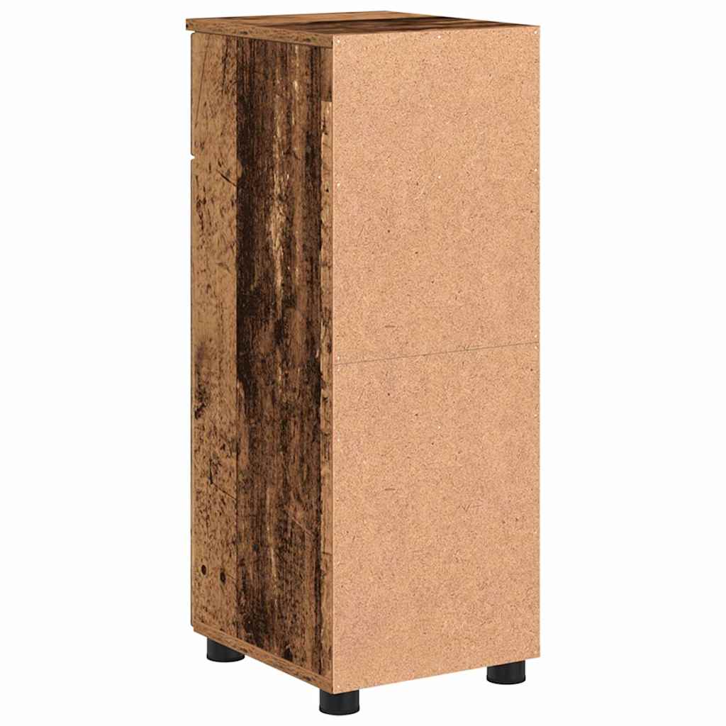 Kupaonski ormar s ladicama s vratima Staro drvo 30 x 35 x 80 cm
