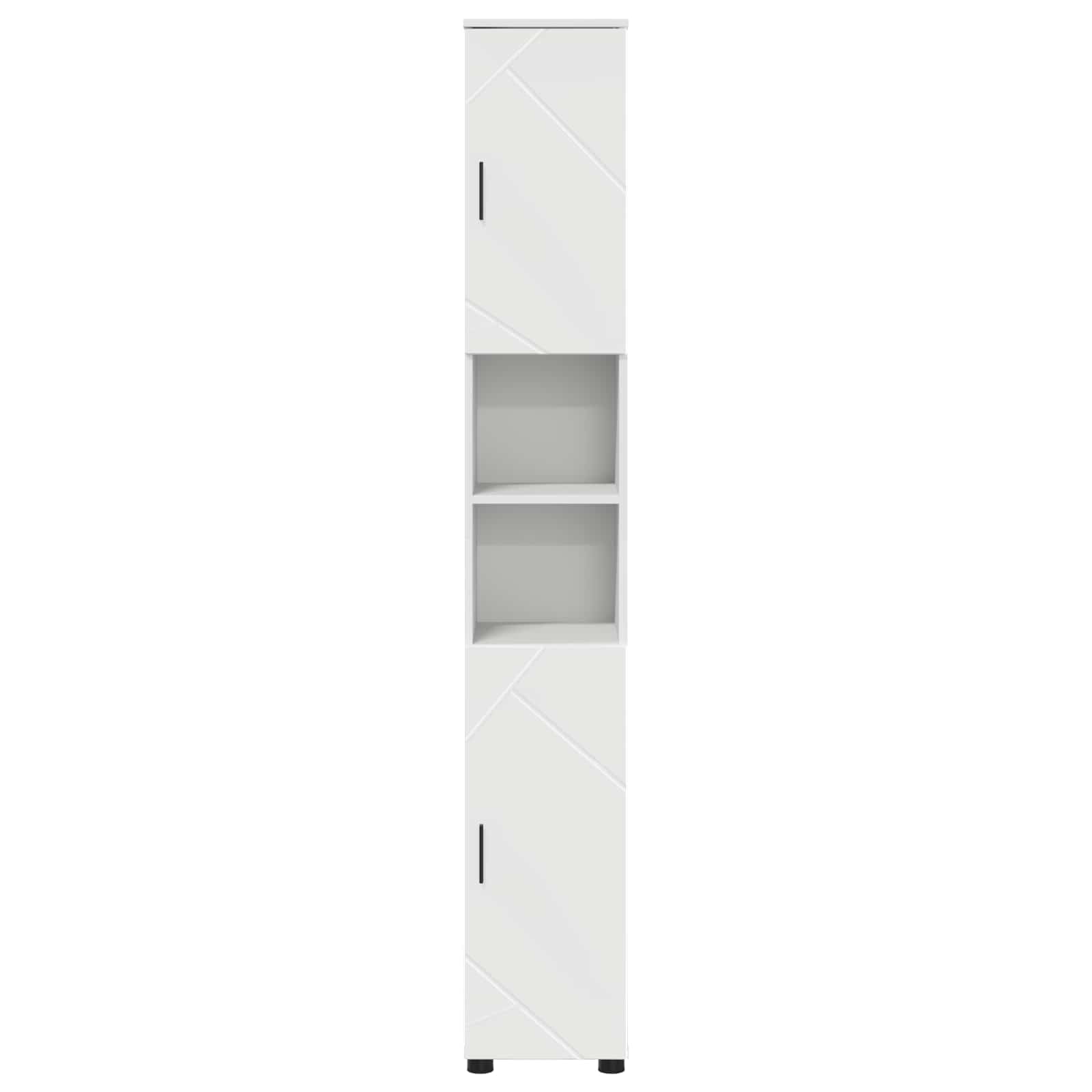 Kupaonski ormar s pohranom s vratima Bijelo 30 x 35 x 192 cm