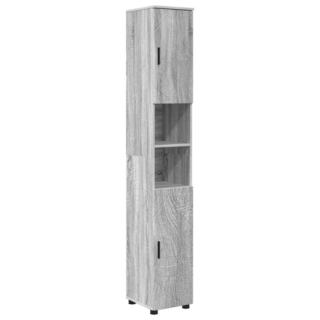 Kupaonski ormar s pohranom Siva Sonoma 30 x 35 x 192 cm