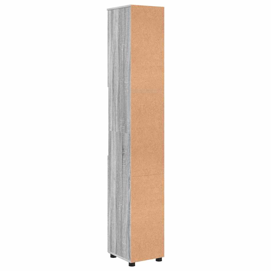 Kupaonski ormar s pohranom Siva Sonoma 30 x 35 x 192 cm