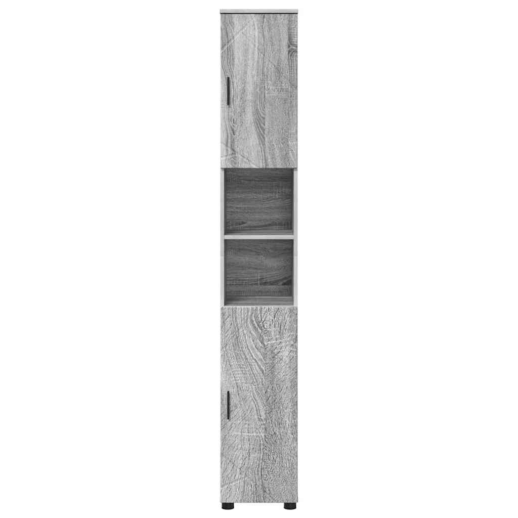 Kupaonski ormar s pohranom Siva Sonoma 30 x 35 x 192 cm