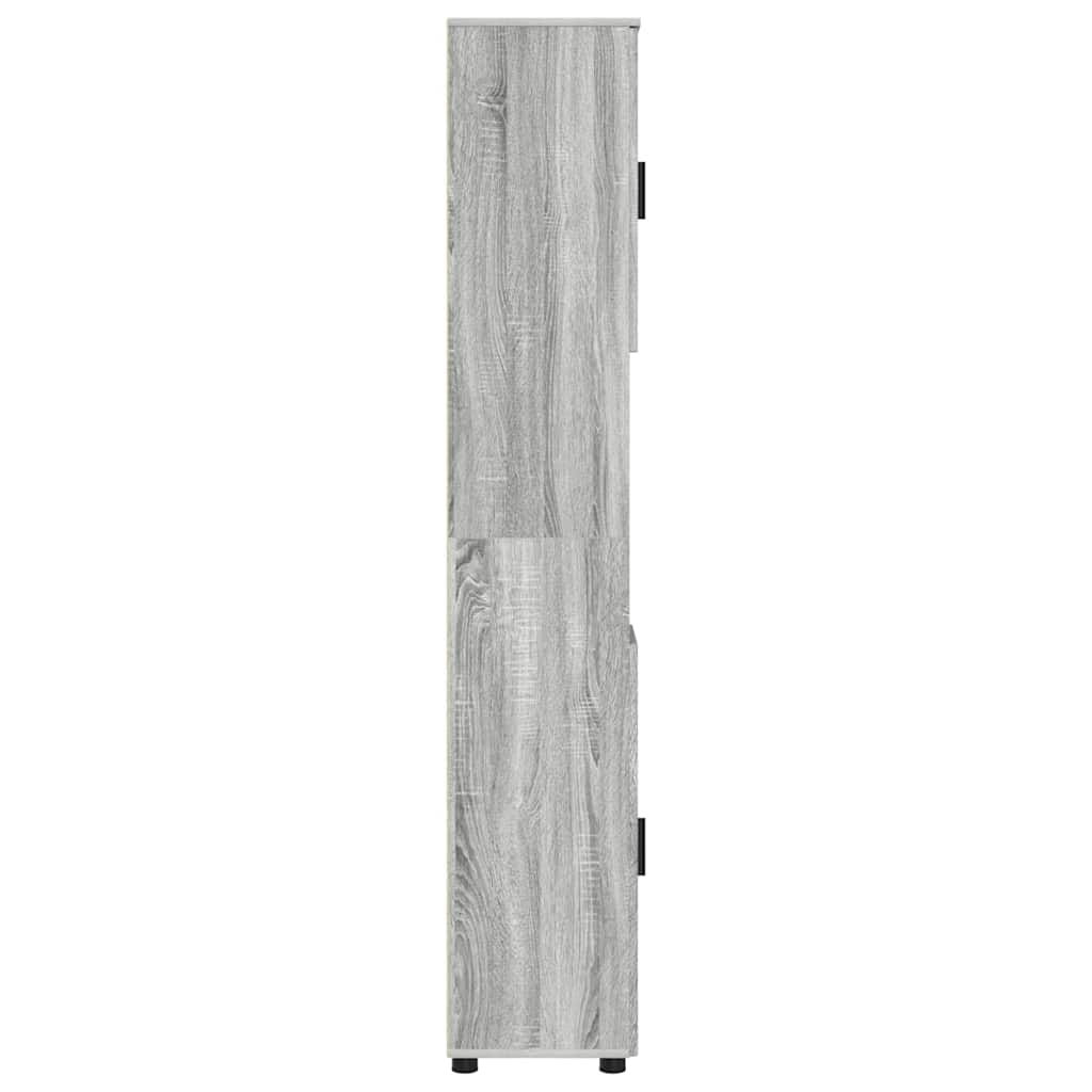 Kupaonski ormar s pohranom Siva Sonoma 30 x 35 x 192 cm