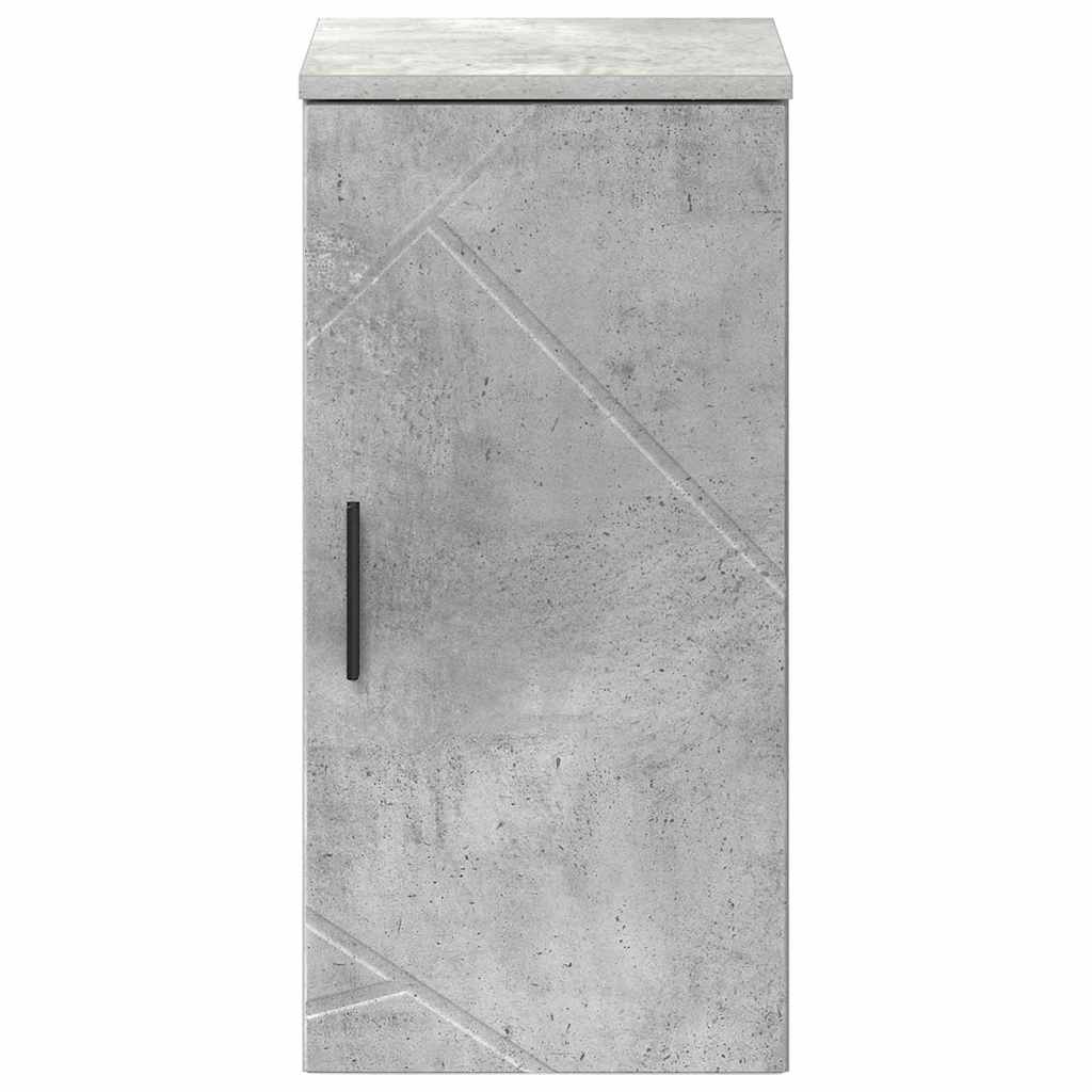 Kupaonski ormar Zidne s vratima Betonski sivi 30 x 31,5 x 61 cm