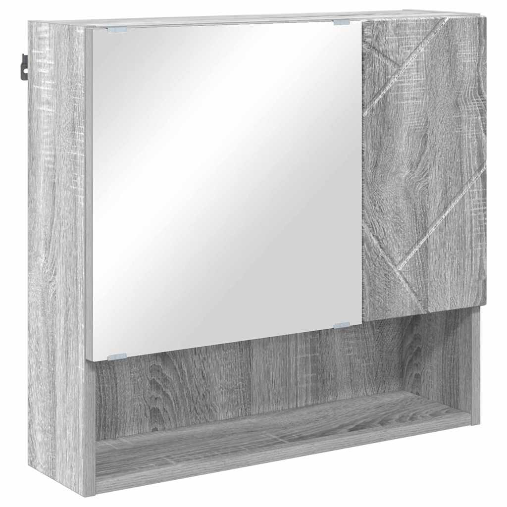 Ogledalo ormar Siva Sonoma 59 x 17 x 55 cm Konstruirano drvo