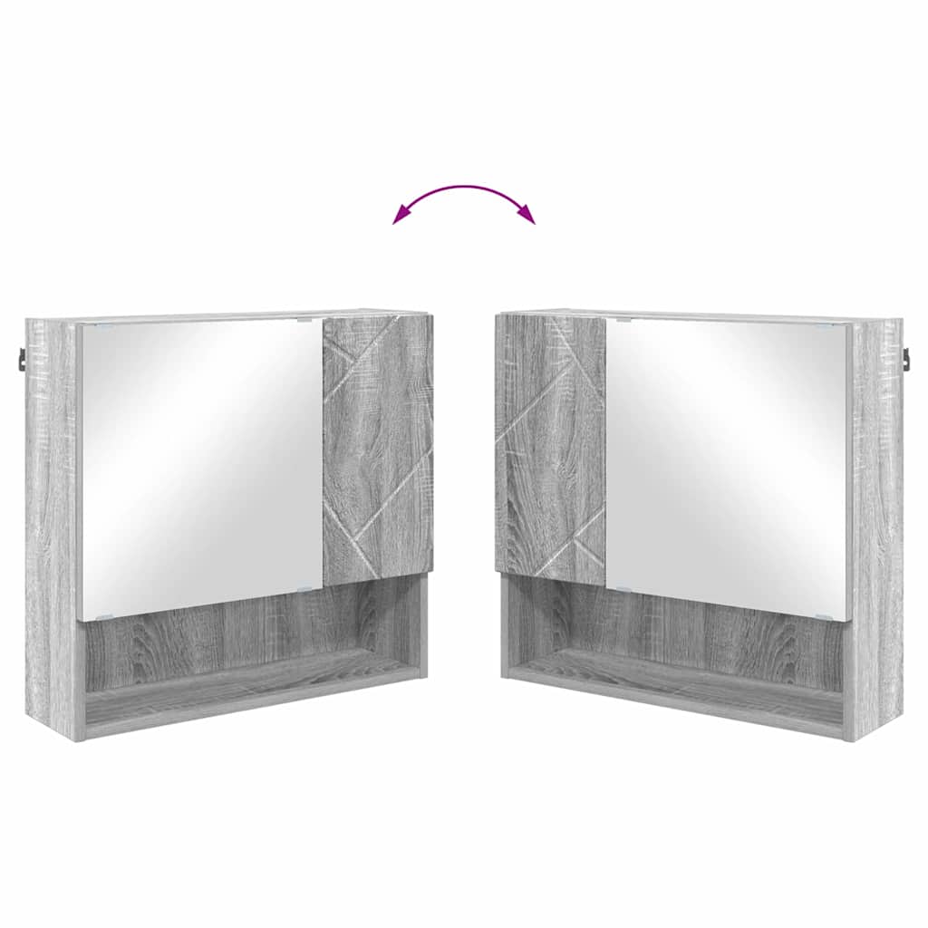 Ogledalo ormar Siva Sonoma 59 x 17 x 55 cm Konstruirano drvo