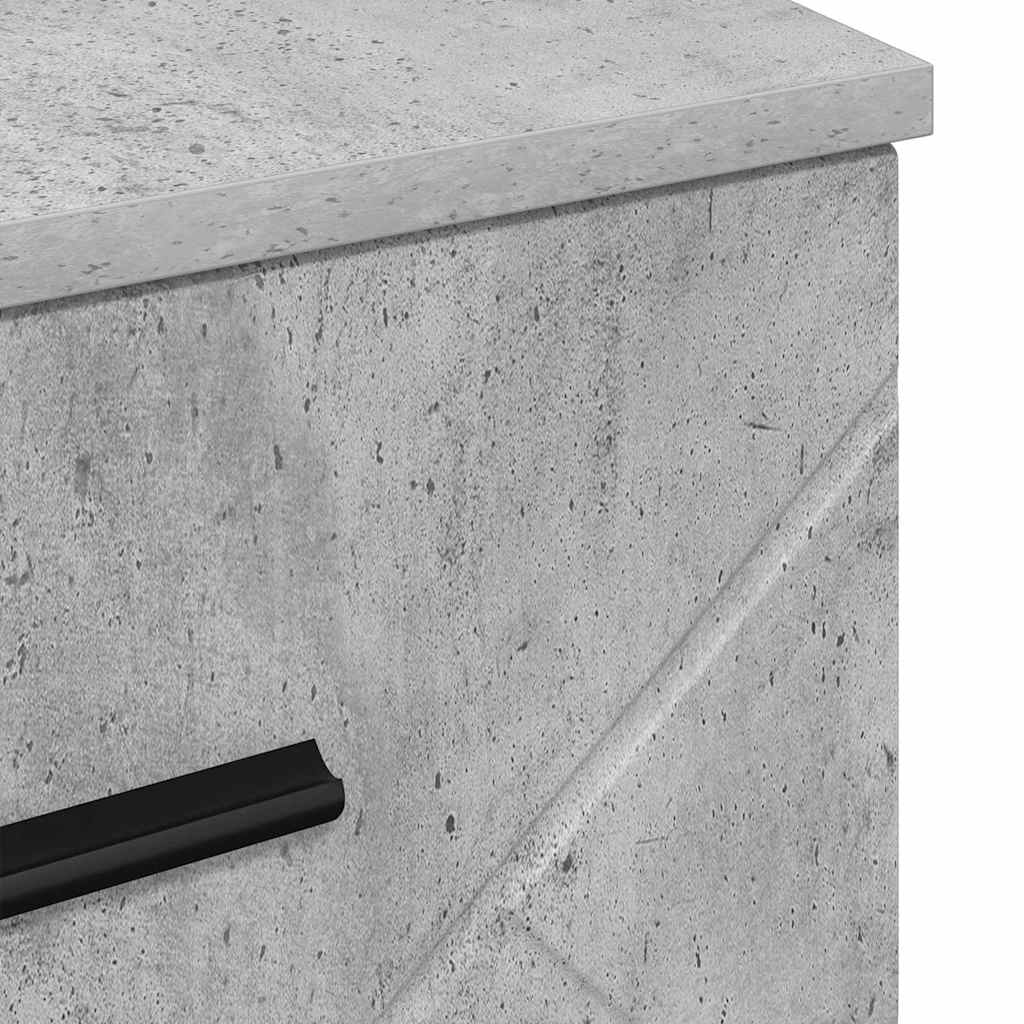 Noćni ormar Beton siva 38 x 38 x 66 cm Konstruirano drvo