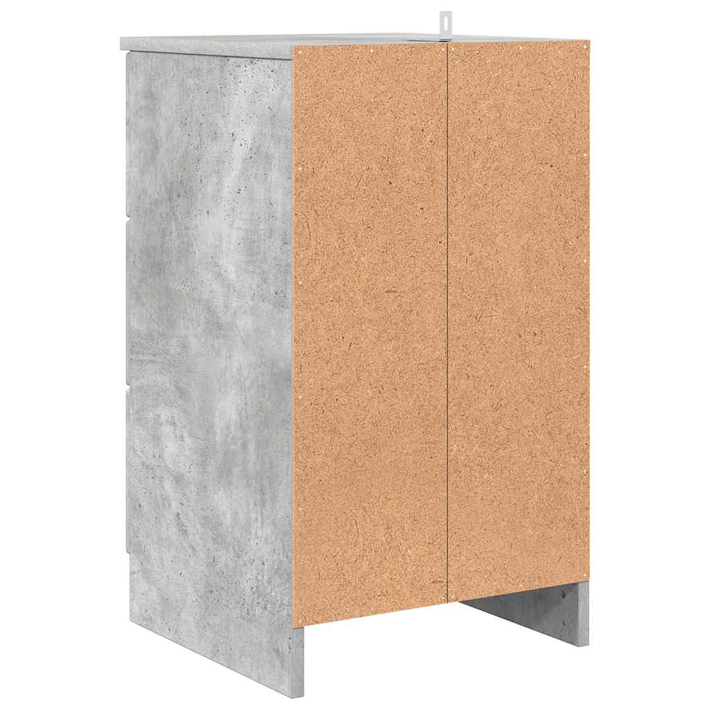 Noćni ormar Beton siva 38 x 38 x 66 cm Konstruirano drvo