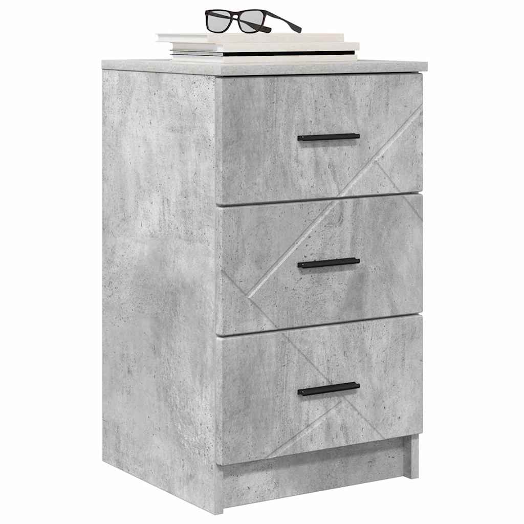 Noćni ormar Beton siva 38 x 38 x 66 cm Konstruirano drvo