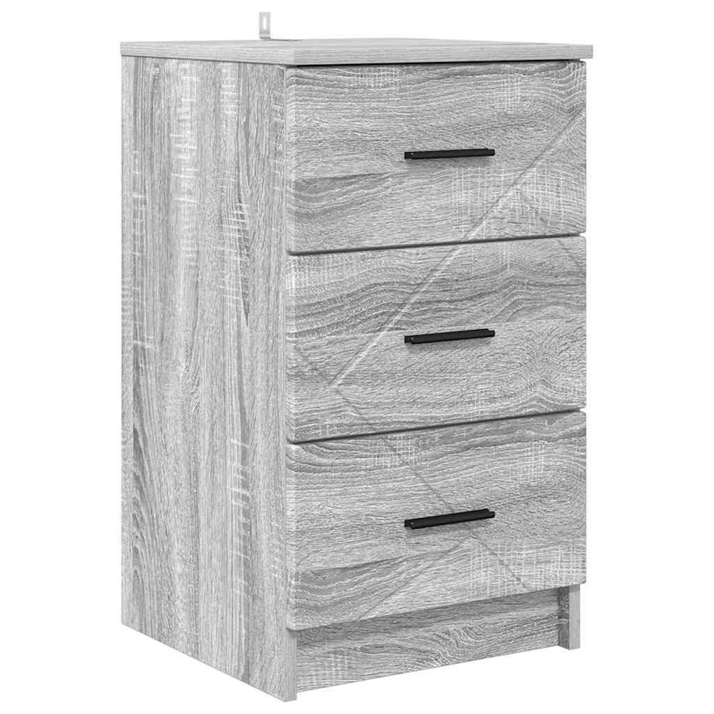 Noćni ormar Sivi hrast sonoma 38 x 38 x 66 cm Konstruirano drvo
