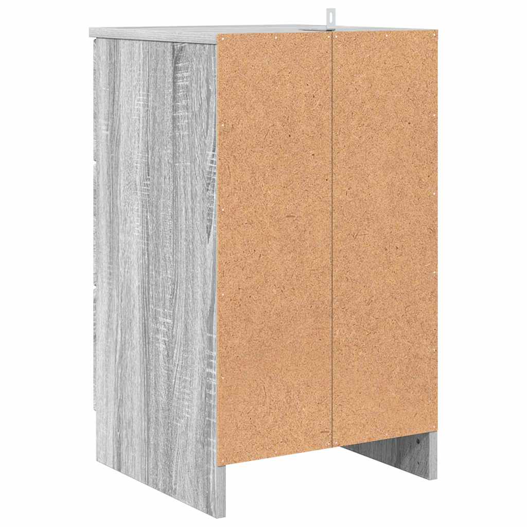 Noćni ormar Sivi hrast sonoma 38 x 38 x 66 cm Konstruirano drvo