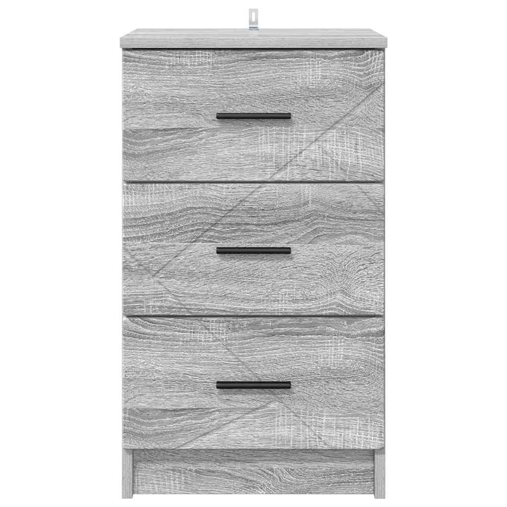 Noćni ormar Sivi hrast sonoma 38 x 38 x 66 cm Konstruirano drvo