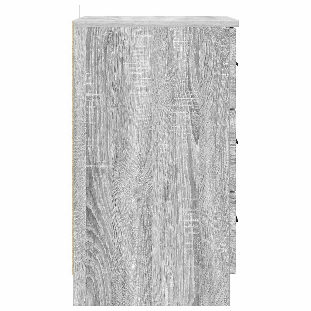 Noćni ormar Sivi hrast sonoma 38 x 38 x 66 cm Konstruirano drvo