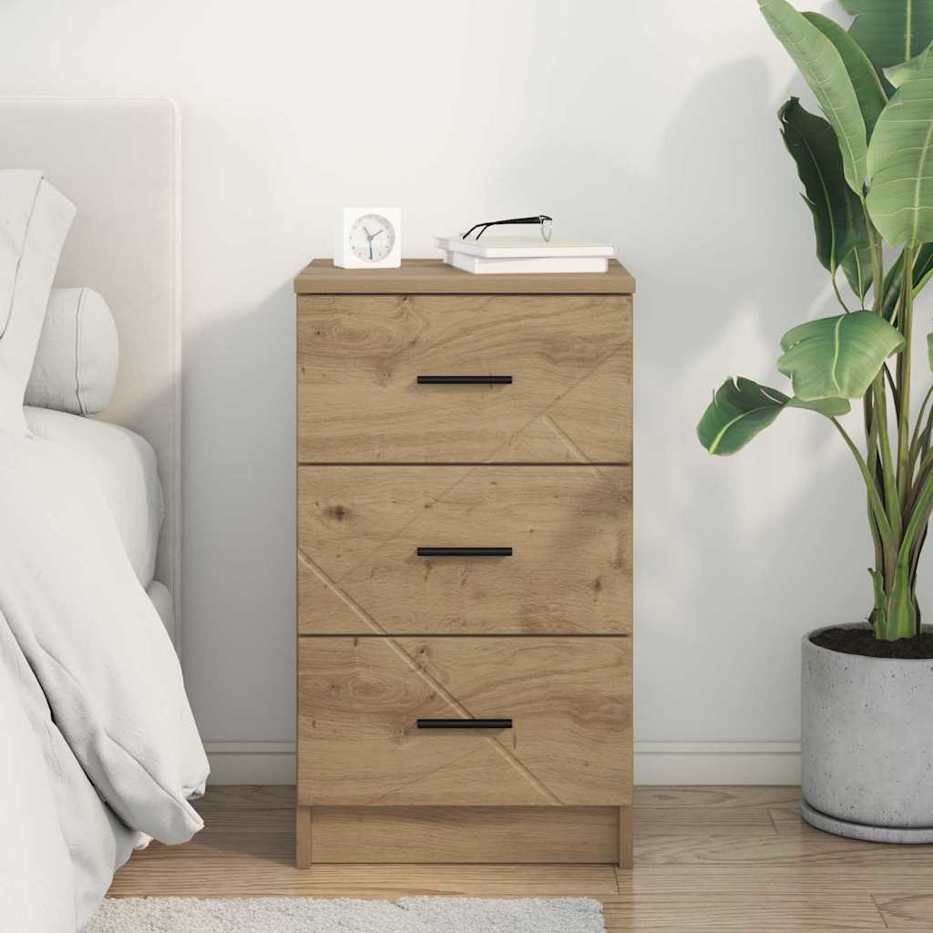 Noćni ormar hrast artisan 38 x 38 x 66 cm Konstruirano drvo