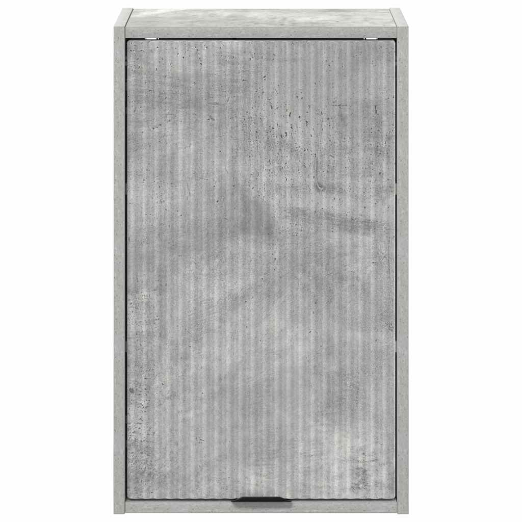 Kupaonski ormar Zidne s vratima Betonski sivi 39 x 23,5 x 65 cm