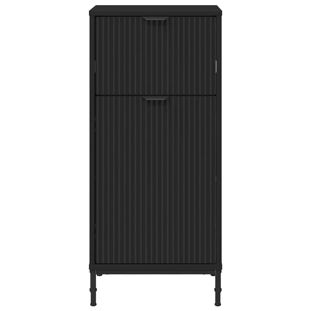 Kupaonski ormar s ladicama s pohranom Crna 39,5 x 36 x 88 cm