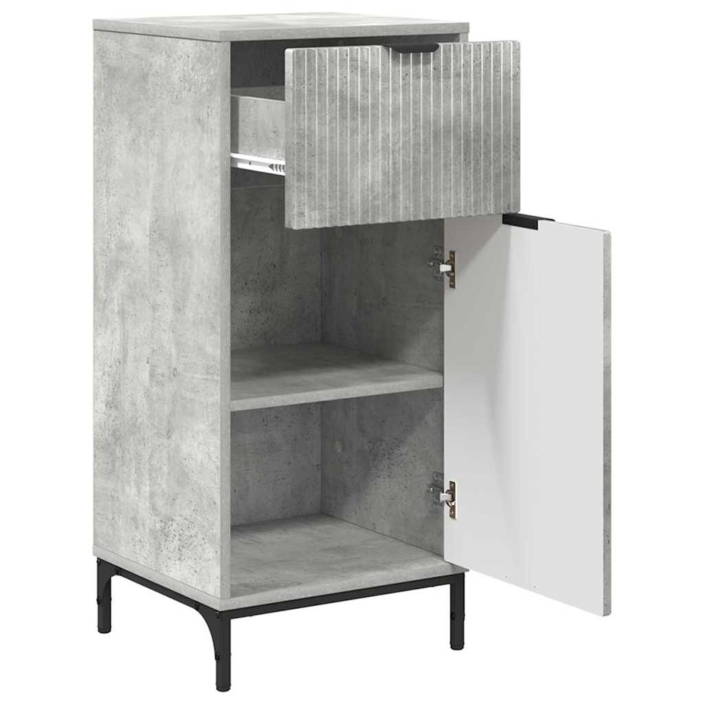 Kupaonski ormar s ladicama Betonski sivi 39,5 x 36 x 88 cm