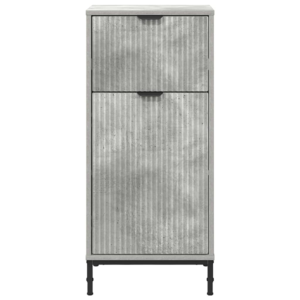 Kupaonski ormar s ladicama Betonski sivi 39,5 x 36 x 88 cm