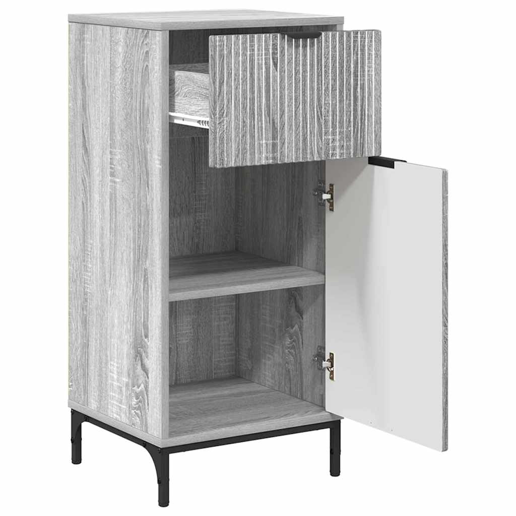 Kupaonski ormar s ladicama Siva Sonoma 39,5 x 36 x 88 cm
