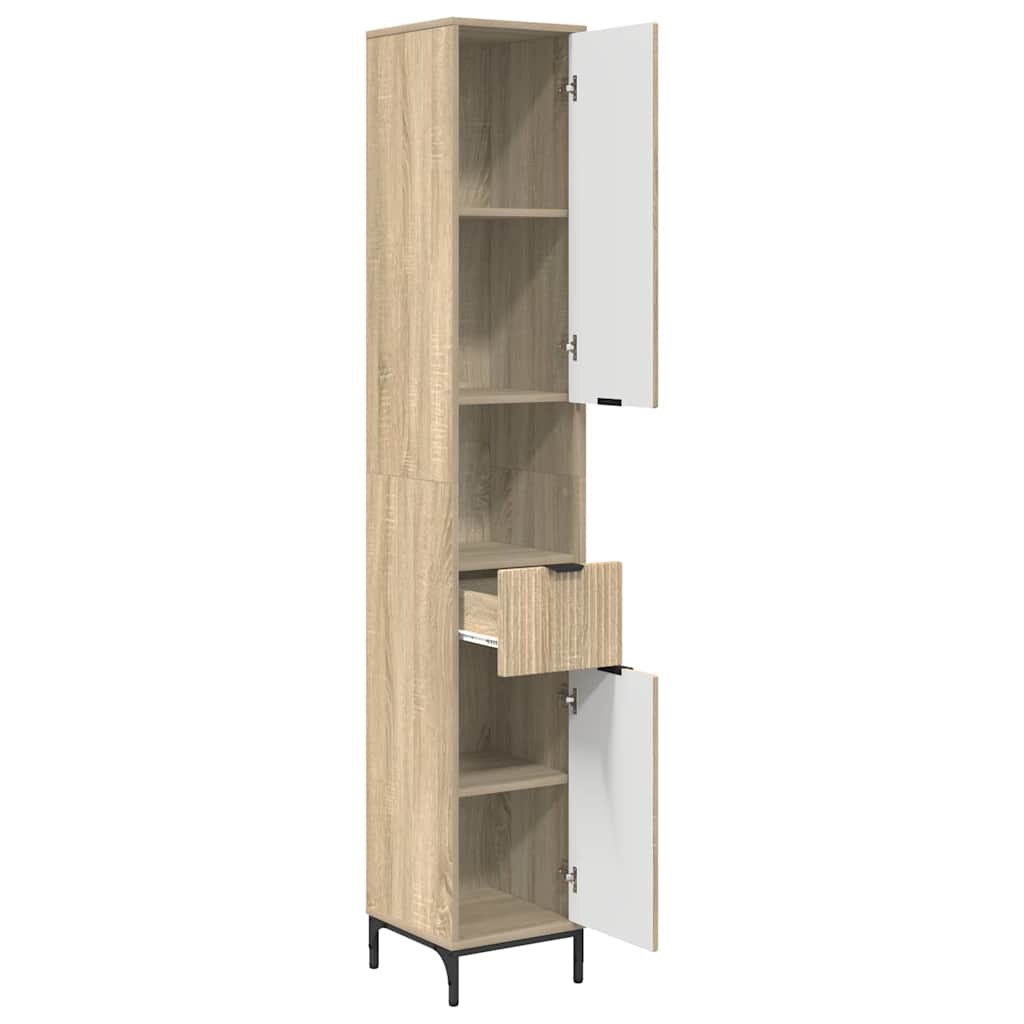 Kupaonski ormar s ladicama Sonoma hrast 31,5 x 33 x 190 cm