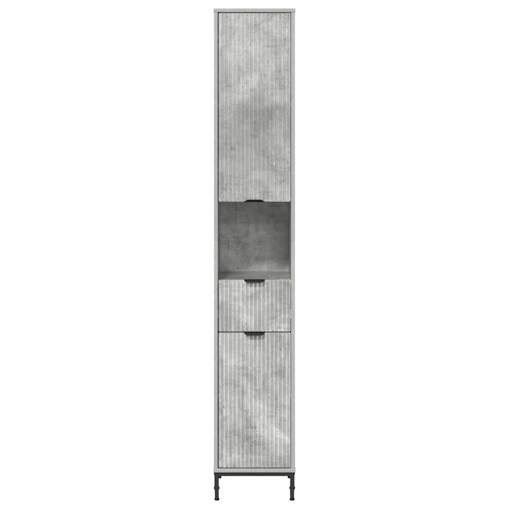Kupaonski ormar s ladicama Betonski sivi 31,5 x 33 x 190 cm