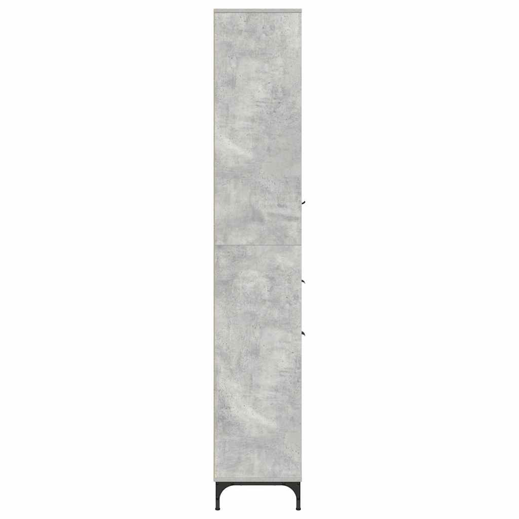 Kupaonski ormar s ladicama Betonski sivi 31,5 x 33 x 190 cm