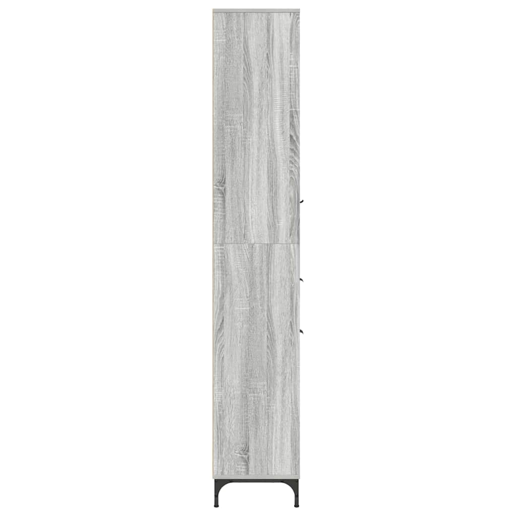 Kupaonski ormar s ladicama Siva Sonoma 31,5 x 33 x 190 cm