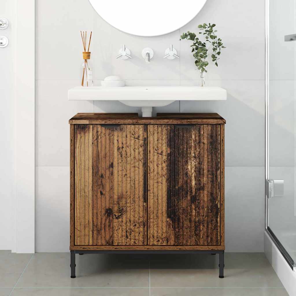 Kupaonski ormarić za sudoper Staro drvo 60,5 x 33,5 x 61 cm