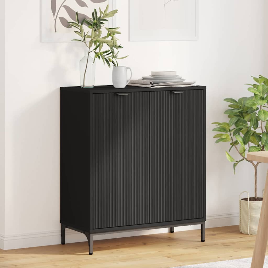 Kreveta Crna 69,5 x 33 x 82 cm Konstruirano drvo