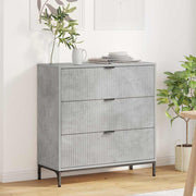 Kreveta Betonski sivi 79,5 x 33 x 82 cm Konstruirano drvo